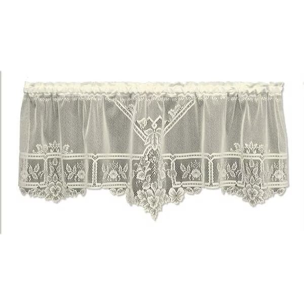 Heirloom 60 x 22 in. Sheer Valance - Ecru, Heritage Lace, Mfr#: 9700E-6022P